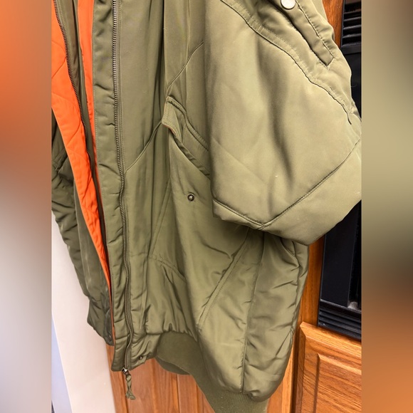 Pilcro Olive Green Jacket with Faux Fur Collar - Picture 5 of 5